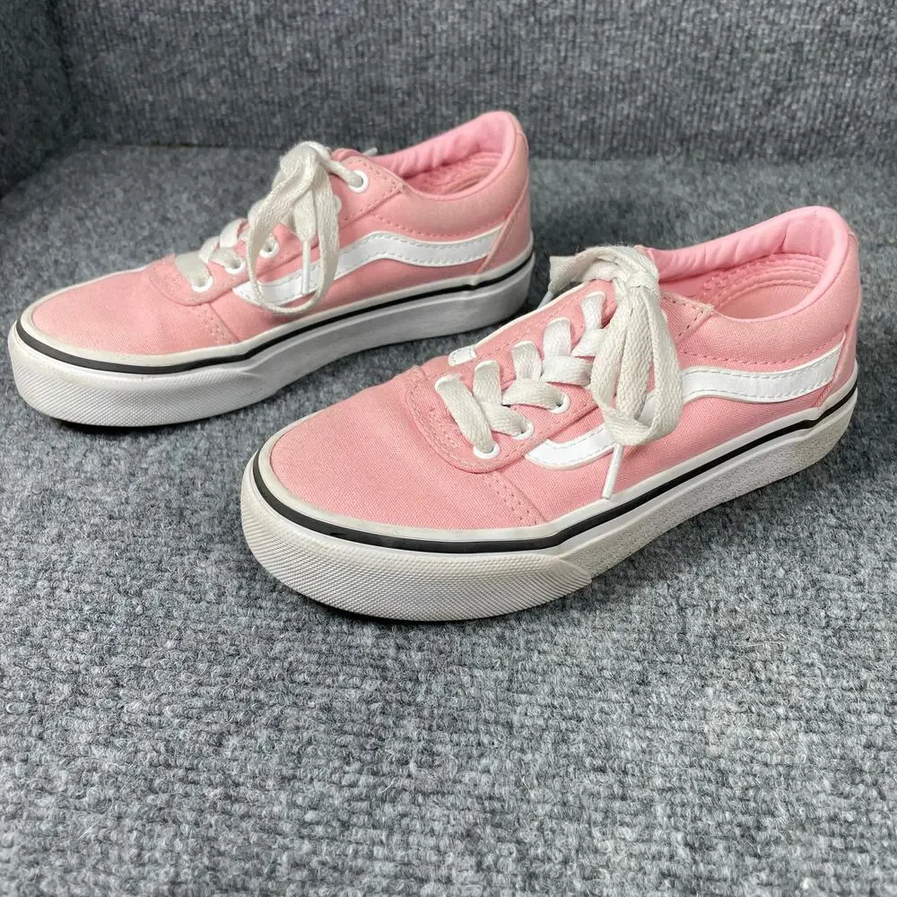 Vans US Missy Shoes Girls 13 Pink Canvas Old Skool Casual Skater